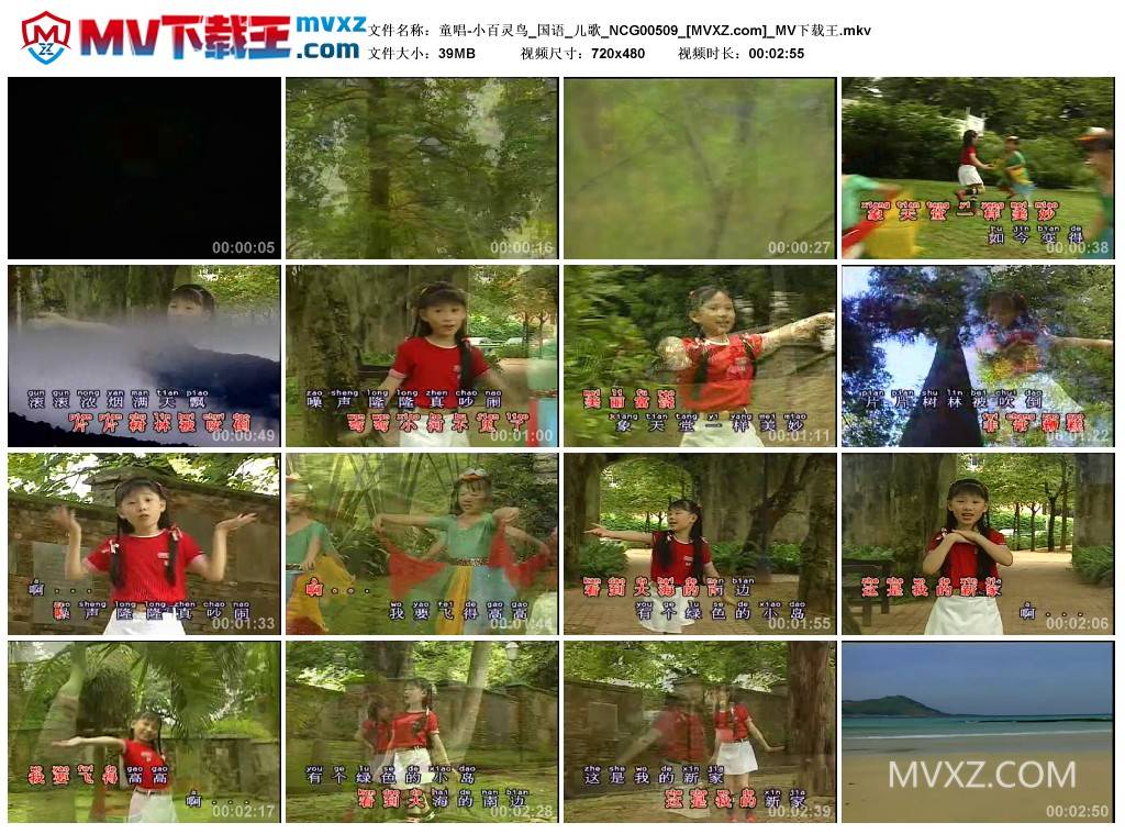 童唱-小百灵鸟_国语_儿歌_NCG00509